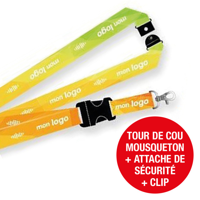 Tours de cou Mousqueton  Attache de Sécurité  Clip